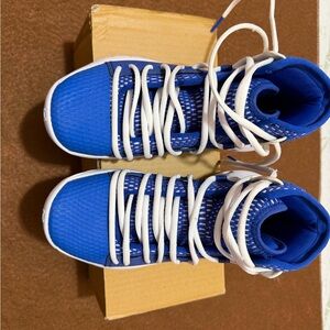 Under Armour Kids Blue and White Sneakers